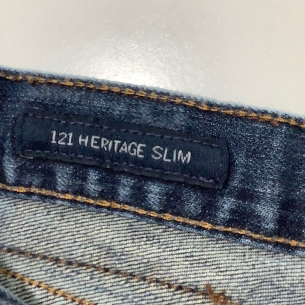 Lucky brand 121 Heritage slim premium Italian denim jean size 38 X 30 EUC - Picture 8 of 16
